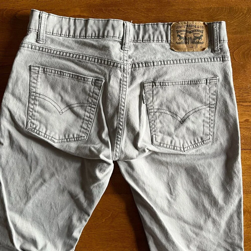 Levi's light gray 511 Slim jeans 18 29x29